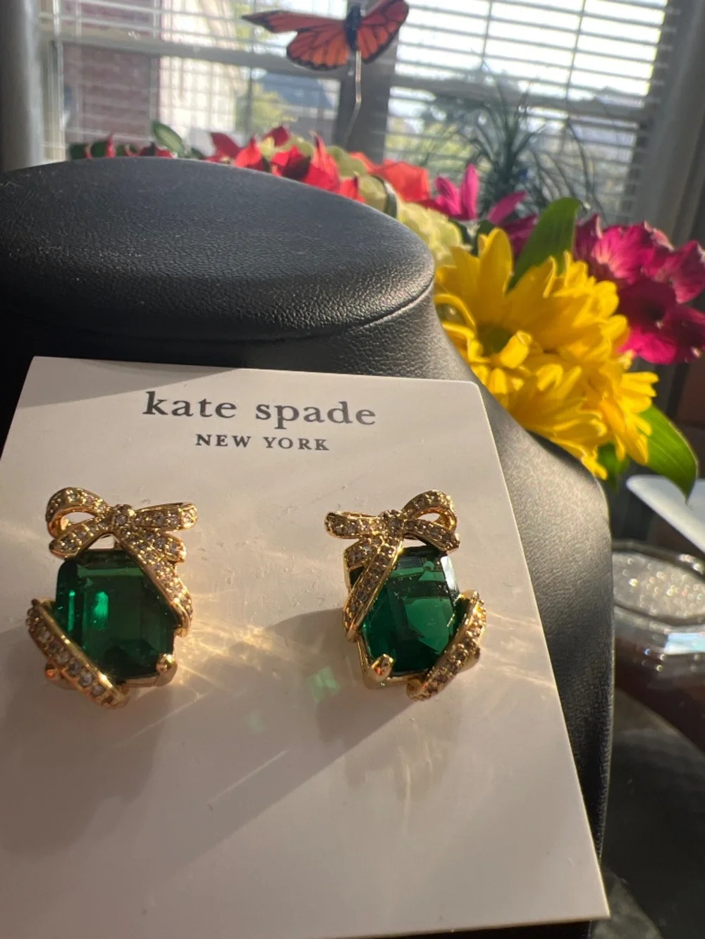 Kate Spade Pave’ Present Stud Earrings